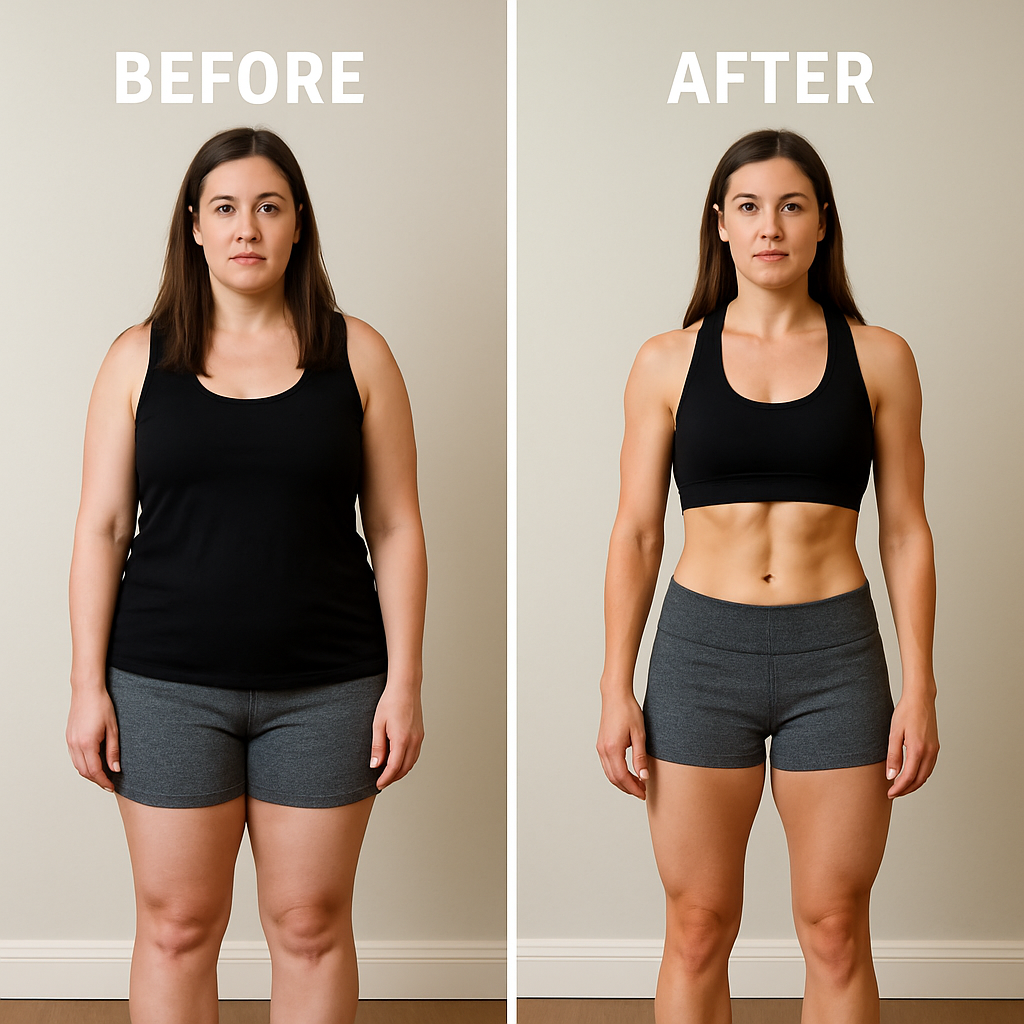 Alyssa's transformation - Before and After